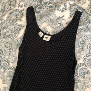 DKNY Navy Pinstripe Tank Dress (M)